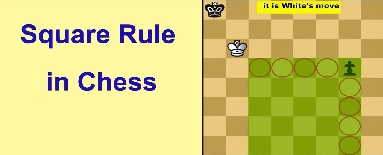 Square rule in chess